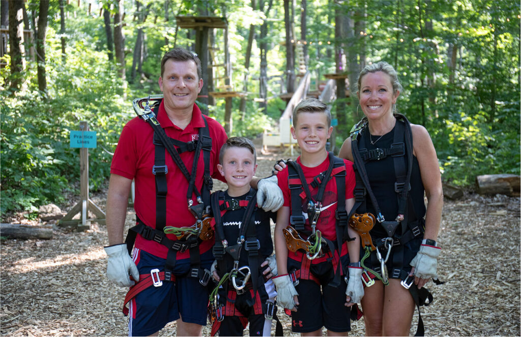Aerial Rope Class Aerial Ropes Courses - TreEscape Adventure Park in Vernon, New Jersey