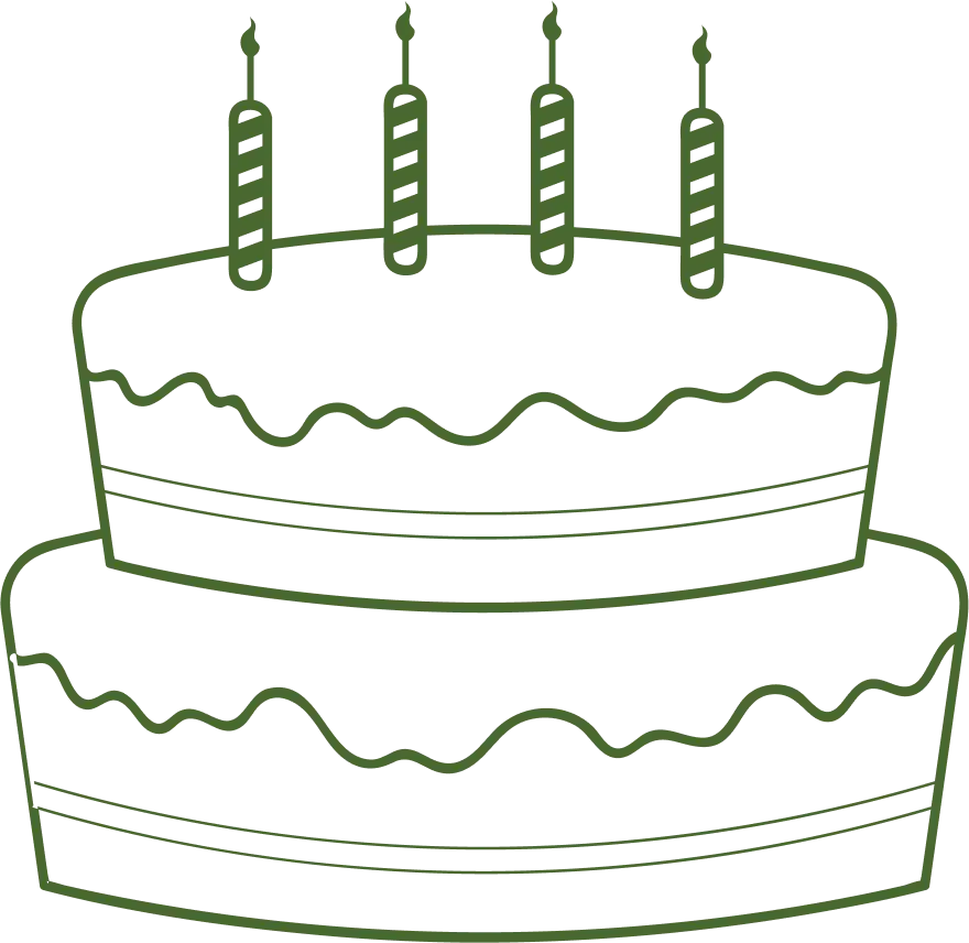 anniversary cake -graphics