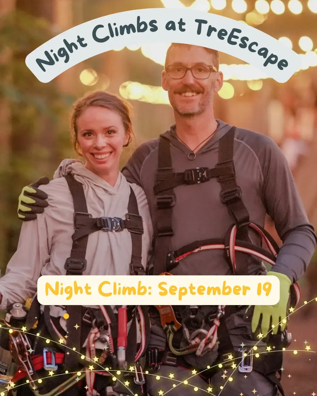 Night climb late September TreEscape