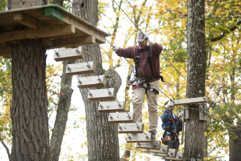 New Jersey offers some of the best fall experiences on the East Coast, fall activities NJ - TreEscape Adventure Park