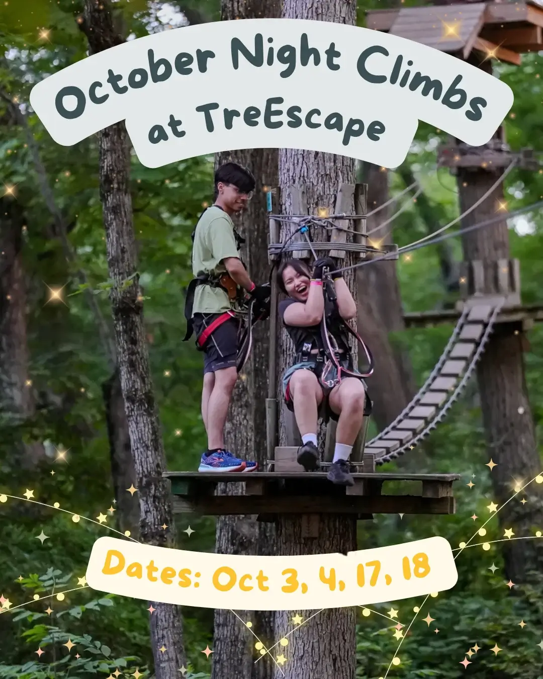 TreEscape October night climbs