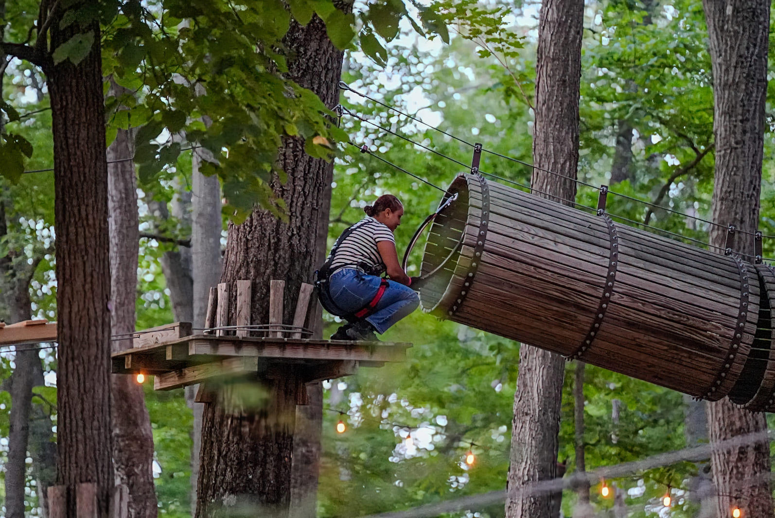aerial obstacles at TrEscape Adventure park