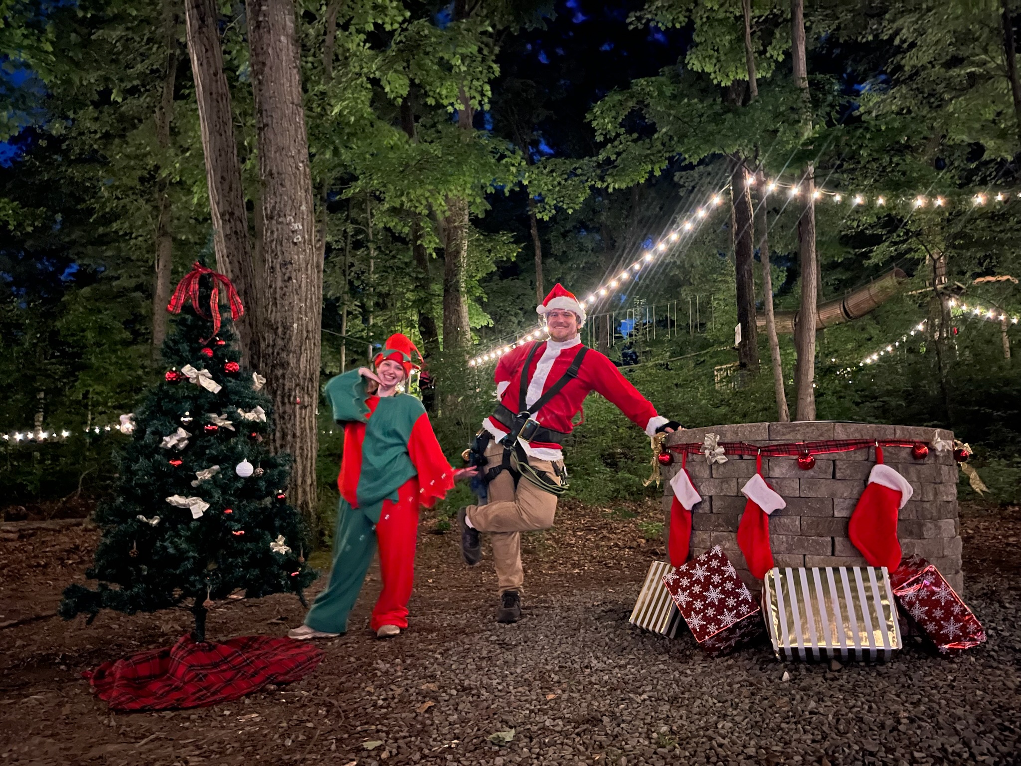 Christmas in July, night outdoor event in NJ